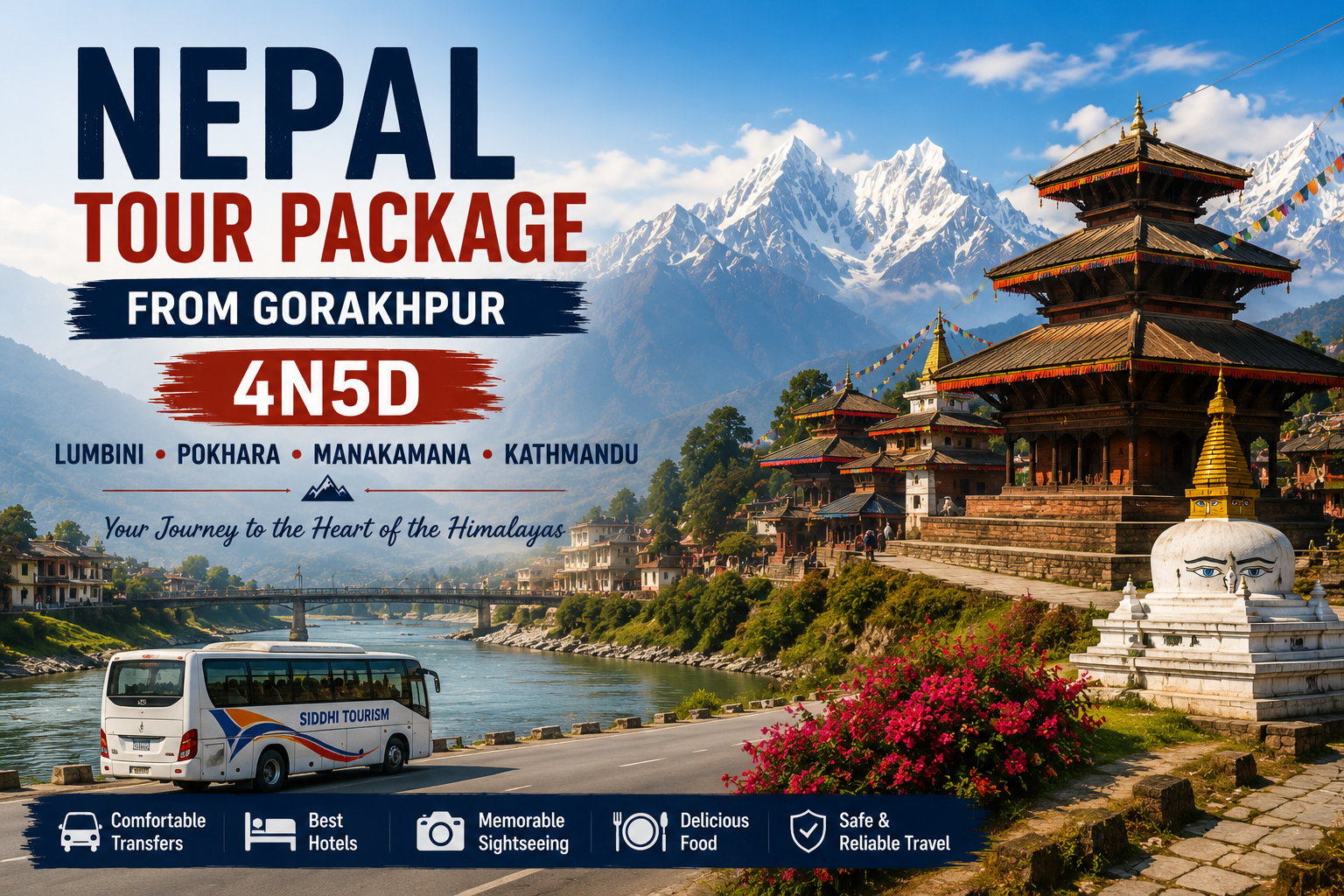 Nepal Tour Package from Gorakhpur 4N5D: Itinerary, Cost & Booking Guide