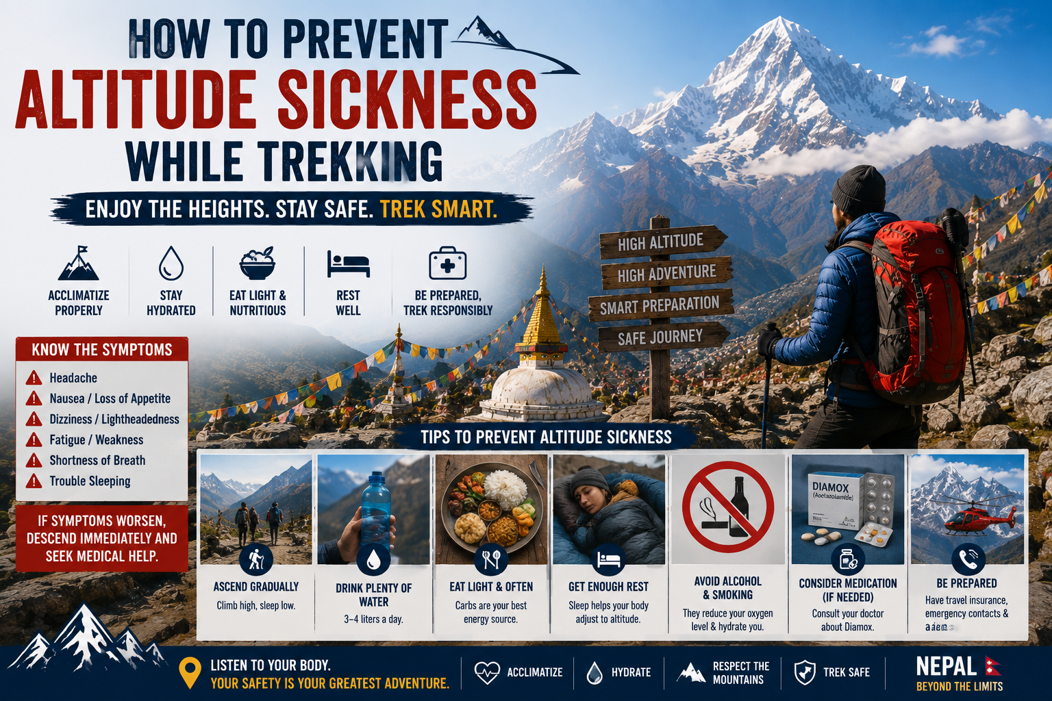 How to Prevent Altitude Sickness While Trekking